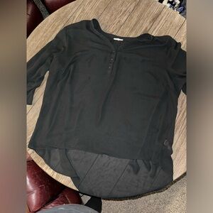 Sheer black top plus size Maurice’s
